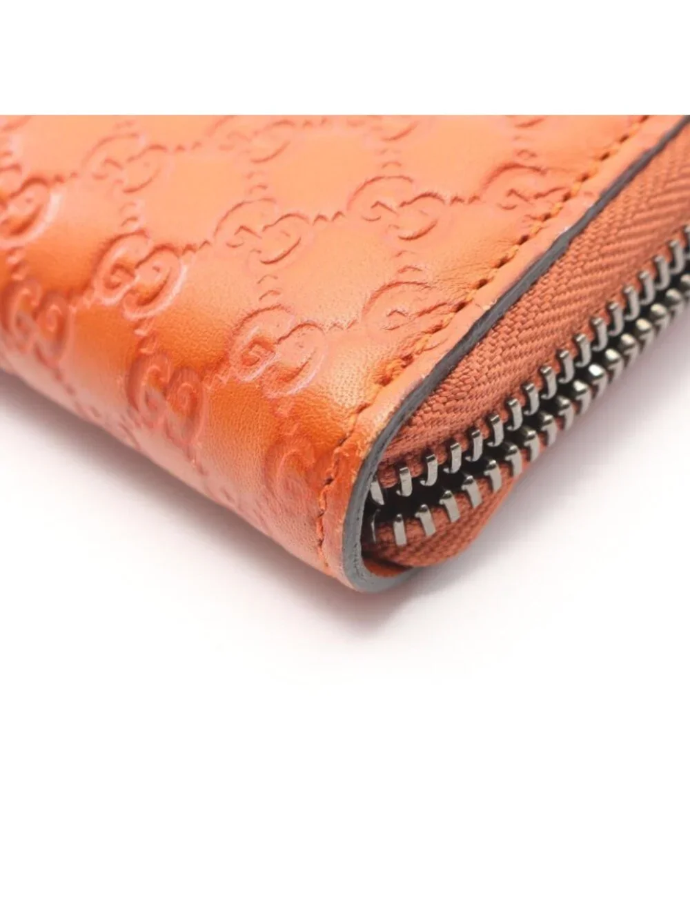Gucci Round Wallet Micro Guccissima Orange Leather Guccissima - Picture 7 of 10